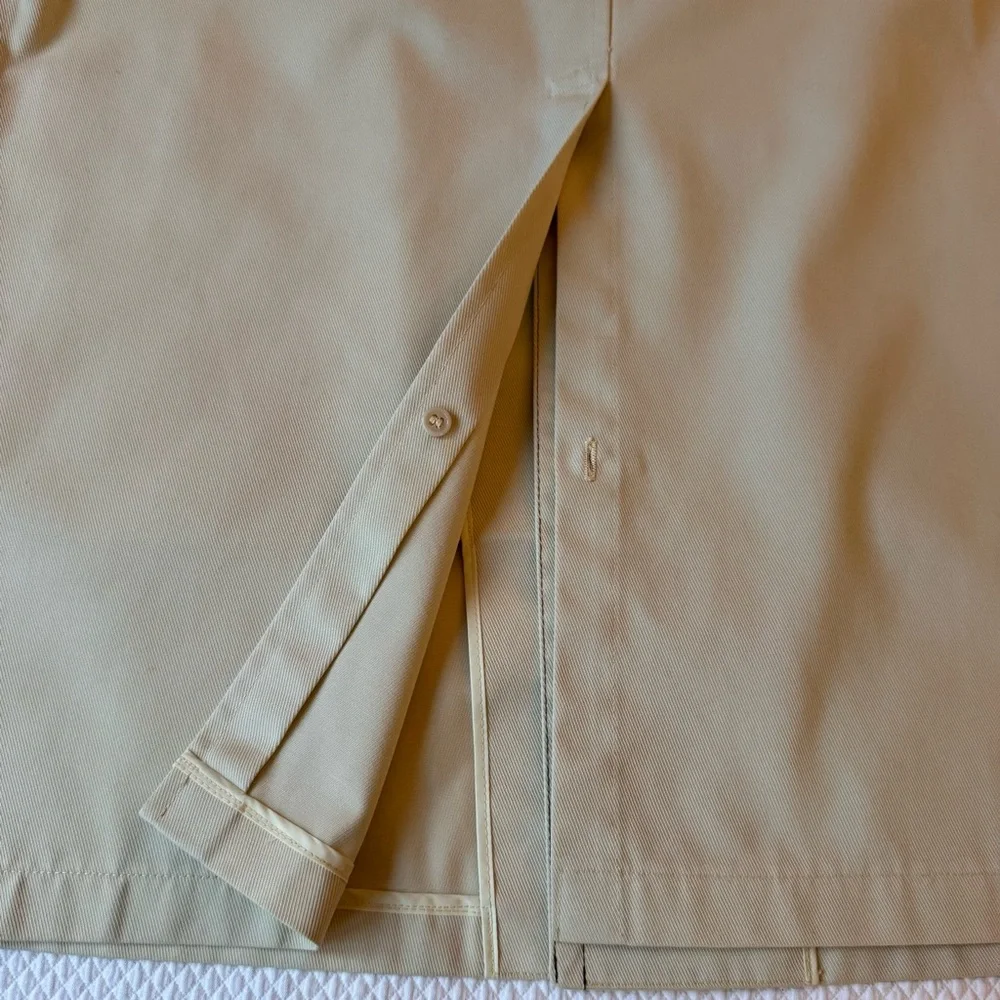 Vintage London Fog‎ Men's Maincoats Raincoat Trench Coat Creme 40R Classic USA